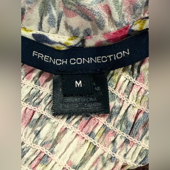 FRENCH‎ CONNECTION Flores Verona Smocked Mini Dress - Picture 8 of 8